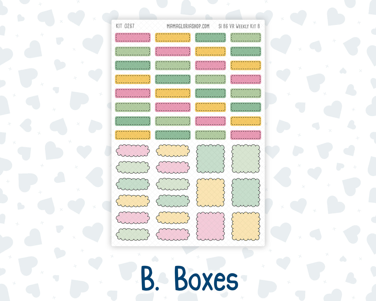 Kit 0267 - B6 - For Sterling Ink And More - Vertical Weekly Kit - May - Flowers For Mama