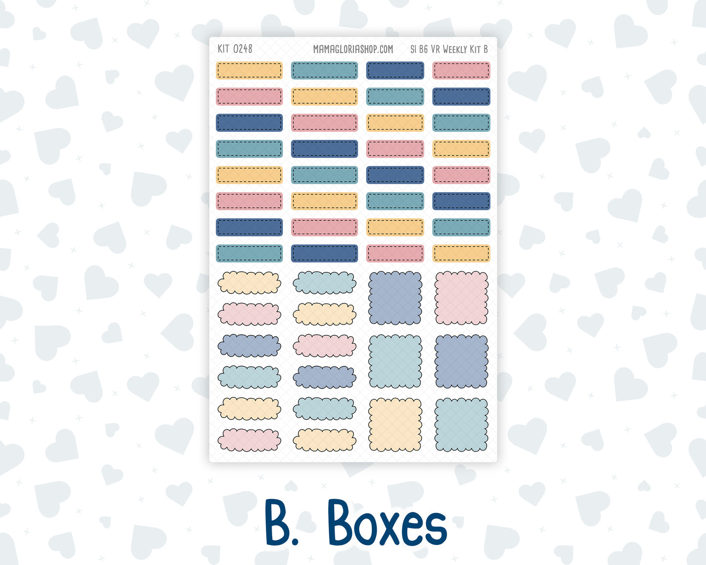 Kit 0248 - B6 - For Sterling Ink And More - Vertical Weekly Kit - January - Midnight Countdown