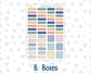 Kit 0248 - B6 - For Sterling Ink And More - Vertical Weekly Kit - January - Midnight Countdown