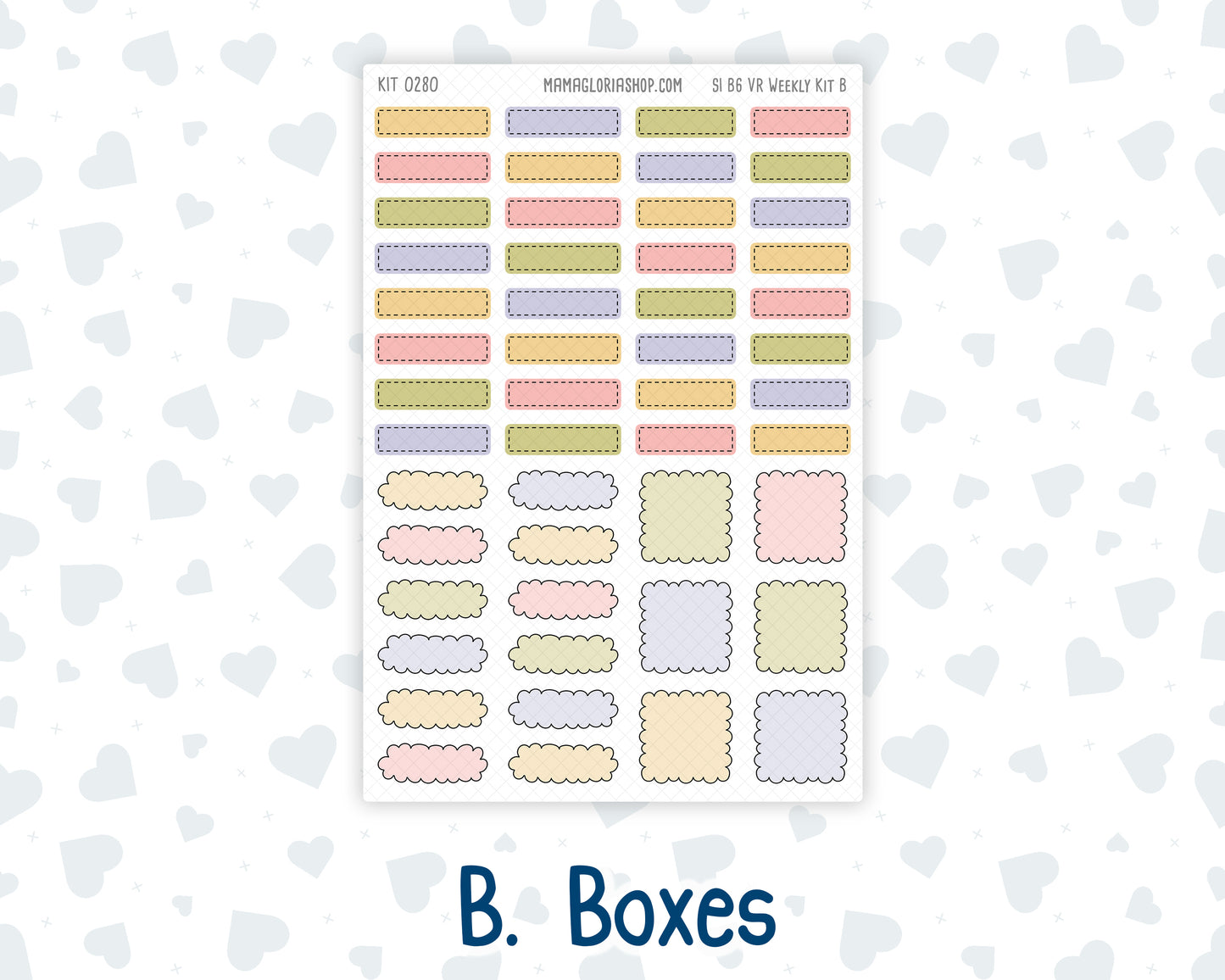Kit 0280 - B6 - For Sterling Ink And More - Vertical Weekly Kit - Half Past Six In August