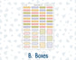 Kit 0280 - B6 - For Sterling Ink And More - Vertical Weekly Kit - Half Past Six In August