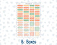 Kit 0278 - B6 - For Sterling Ink And More - Vertical Weekly Kit - August - Oops, All Peaches