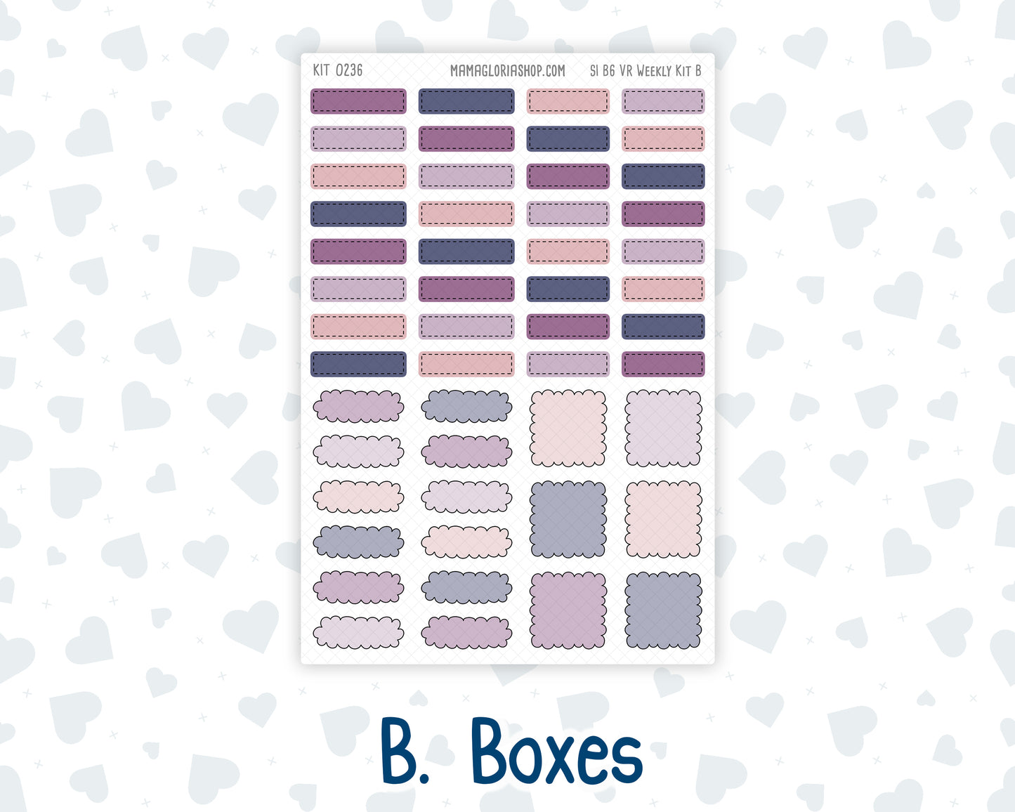 Kit 0236 - B6 - For Sterling Ink And More - Vertical Weekly Kit - October - Sweet & Spooky