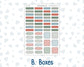 Kit 0245 - B6 - For Sterling Ink And More - Vertical Weekly Kit - December - Vintage Christmas