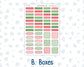 Kit 0276 - B6 - For Sterling Ink And More - Vertical Weekly Kit - July - Melon Crush