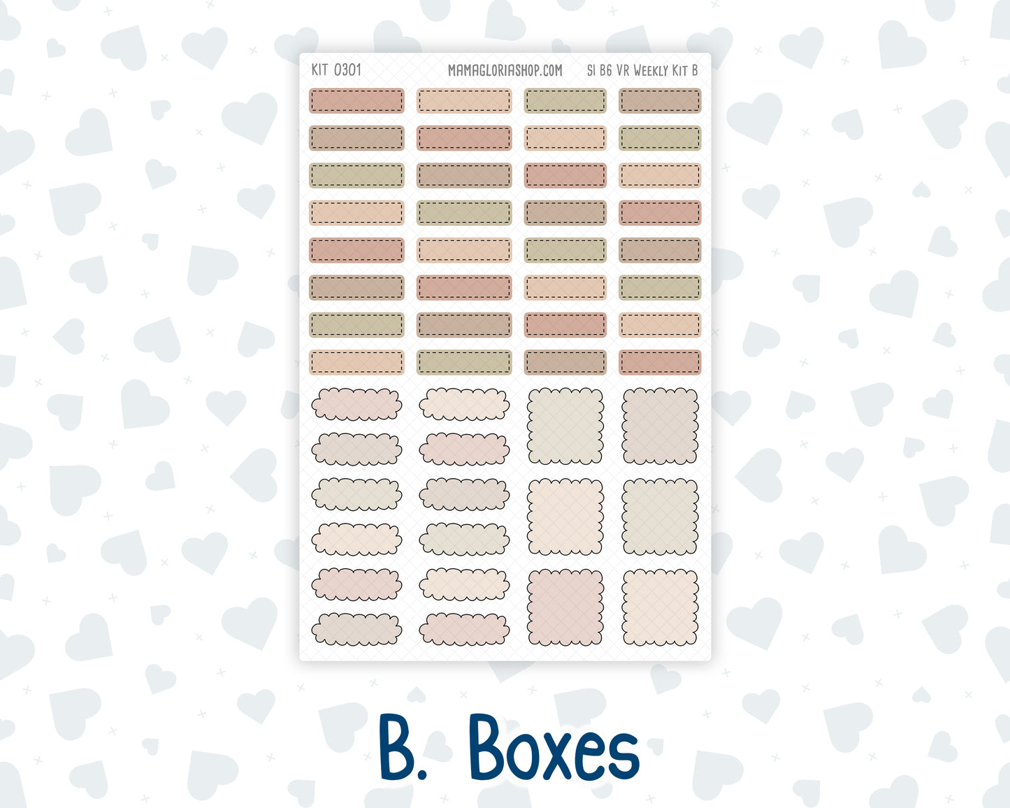 Kit 0301 - B6 - For Sterling Ink And More - Vertical Weekly Kit - November - Sunday Comfort