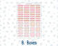 Kit 0297 - B6 - For Sterling Ink And More - Vertical Weekly Kit - October - Pink Spell