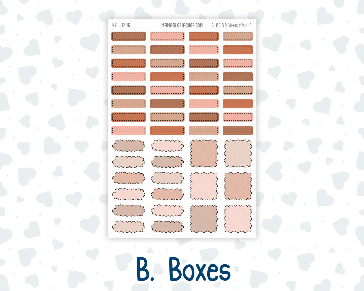 Kit 0296 - B6 - For Sterling Ink And More - Vertical Weekly Kit - September - Coffee Break