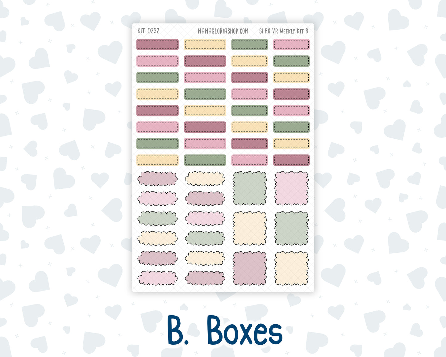 Kit 0232 - B6 - For Sterling Ink And More - Vertical Weekly Kit - September - Heirloom Garden