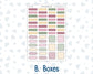 Kit 0232 - B6 - For Sterling Ink And More - Vertical Weekly Kit - September - Heirloom Garden