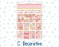 Kit 0294 - B6 - For Sterling Ink And More - Vertical Weekly Kit - September - Rosy Reveria