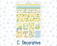 Kit 0227 - B6 - For Sterling Ink And More - Vertical Weekly Kit - July - Lemon Grove