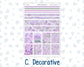 Kit 0263 - B6 - For Sterling Ink And More - Vertical Weekly Kit - April - Lavender Drift