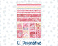 Kit 0254 - B6 - For Sterling Ink And More - Vertical Weekly Kit - February - Valentine Village