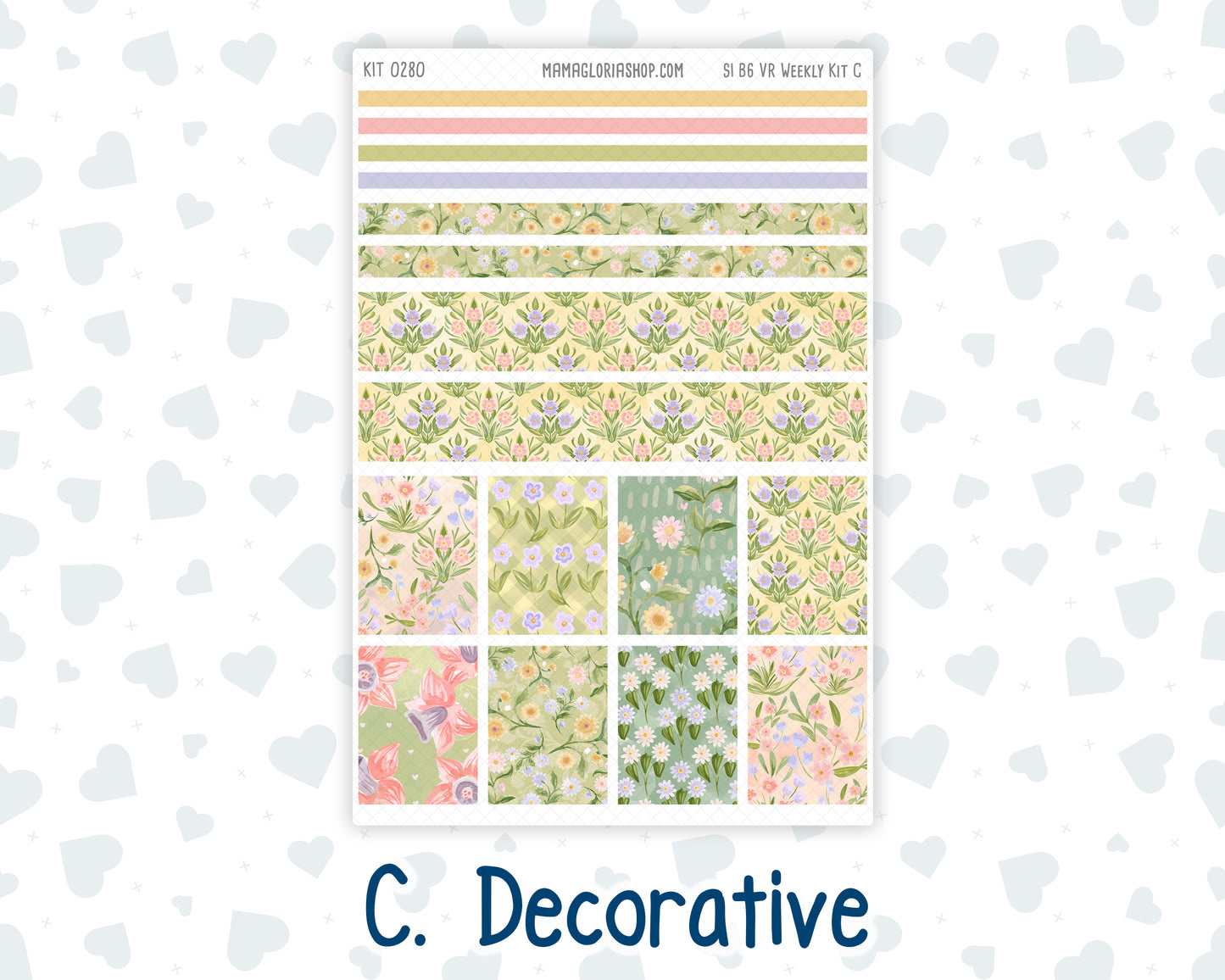 Kit 0280 - B6 - For Sterling Ink And More - Vertical Weekly Kit - Half Past Six In August