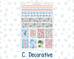 Kit 0270 - B6 - For Sterling Ink And More - Vertical Weekly Kit - June - Beachside Bliss