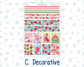 Kit 0276 - B6 - For Sterling Ink And More - Vertical Weekly Kit - July - Melon Crush