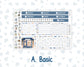 Kit 0299 - 7x9 - Vertical Priorities - Plum Paper - Weekly Kit - October - Book Nook