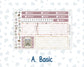 Kit 0293 - 7x9 - Vertical Priorities - Plum Paper - Weekly Kit - September - Fleur de Provence