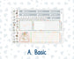 Kit 0261 - 7x9 - Vertical Priorities - Plum Paper - Weekly Kit - April - Llama Spring