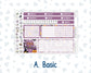 Kit 0236 - 7x9 - Vertical Priorities - Plum Paper - Weekly Kit - October - Sweet & Spooky