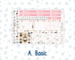 Kit 0297 - 7x9 - Vertical Priorities - Plum Paper - Weekly Kit - October - Pink Spell