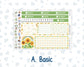 Kit 0229 - 7x9 - Vertical Priorities - Plum Paper - Weekly Kit - August - Golden Faces