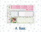 Kit 0267 - 7x9 - Vertical Priorities - Plum Paper - Weekly Kit - May - Flowers For Mama