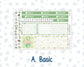 Kit 0256 - 7x9 - Vertical Priorities - Plum Paper - Weekly Kit - March - Froggy Luck