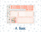 Kit 0278 - 7x9 - Vertical Priorities - Plum Paper - Weekly Kit - August - Oops, All Peaches