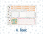 Kit 0259 - 7x9 - Vertical Priorities - Plum Paper - Weekly Kit - March - Spring Garden Chores
