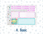 Kit 0230 - 7x9 - Vertical Priorities - Plum Paper - Weekly Kit - August - School Daze