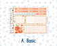 Kit 0241 - 7x9 - Vertical Priorities - Plum Paper - Weekly Kit - November - Pumpkin Latte