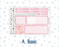 Kit 0253 - 7x9 - Vertical Priorities - Plum Paper - Weekly Kit - February - Rosy Daydreams