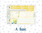 Kit 0227 - 7x9 - Vertical Priorities - Plum Paper - Weekly Kit - July - Lemon Grove