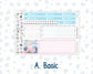Kit 0262 - 7x9 - Vertical Priorities - Plum Paper - Weekly Kit - April - Spring Puffs
