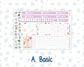 Kit 0225 - 7x9 - Vertical Priorities - Plum Paper - Weekly Kit - July - Carnival Joy
