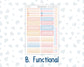 Kit 0270 - 7x9 - Vertical Priorities - Plum Paper - Weekly Kit - June - Beachside Bliss