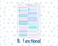 Kit 0230 - 7x9 - Vertical Priorities - Plum Paper - Weekly Kit - August - School Daze