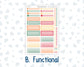 Kit 0271 - 7x9 - Vertical Priorities - Plum Paper - Weekly Kit - June - Strawberry Shore