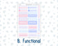 Kit 0252 - 7x9 - Vertical Priorities - Plum Paper - Weekly Kit - February - Tokyo Candy Cloud