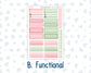 Kit 0276 - 7x9 - Vertical Priorities - Plum Paper - Weekly Kit - July - Melon Crush