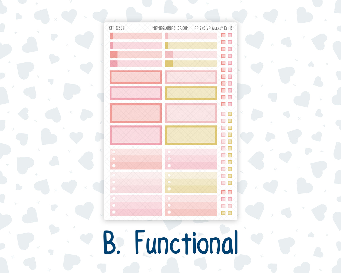 Kit 0294 - 7x9 - Vertical Priorities - Plum Paper - Weekly Kit - September - Rosy Reveria