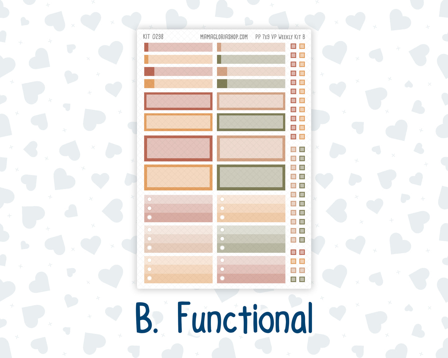 Kit 0298 - 7x9 - Vertical Priorities - Plum Paper - Weekly Kit - October - Velvet Bloom