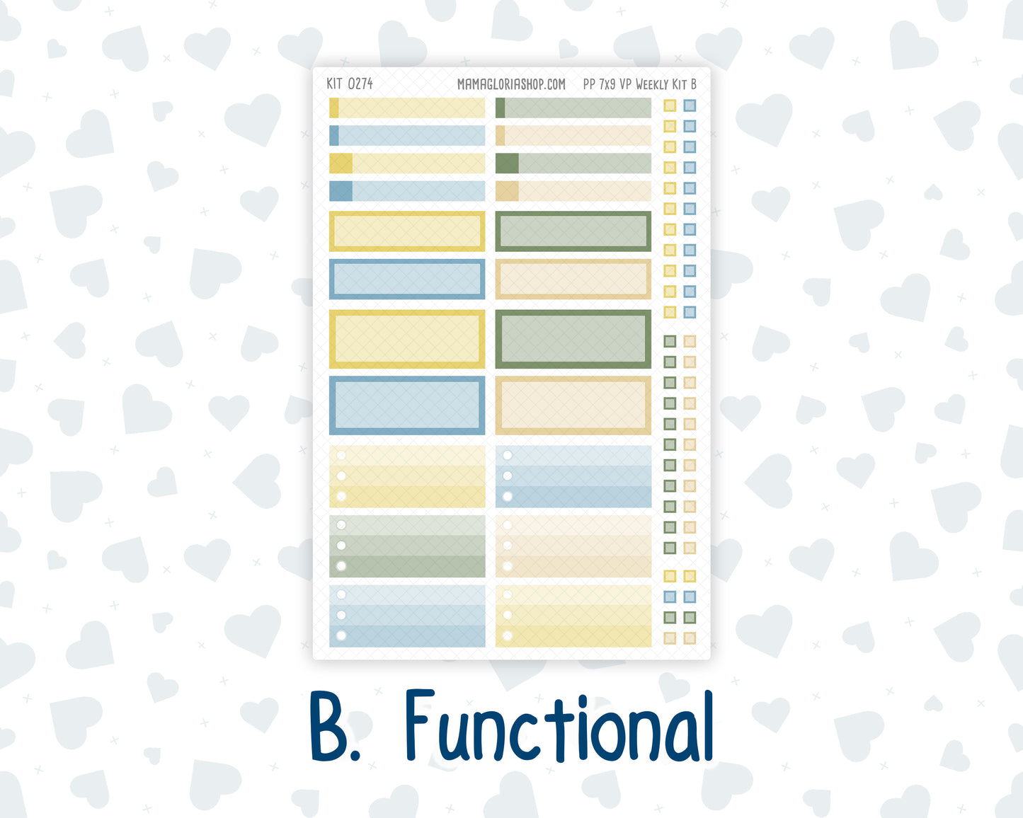 Kit 0274 - 7x9 - Vertical Priorities - Plum Paper - Weekly Kit - July - Sunny Lemon Shore