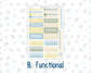 Kit 0274 - 7x9 - Vertical Priorities - Plum Paper - Weekly Kit - July - Sunny Lemon Shore