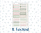 Kit 0257 - 7x9 - Vertical Priorities - Plum Paper - Weekly Kit - March - Blush Garden