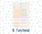 Kit 0280 - 7x9 - Vertical Priorities - Plum Paper - Weekly Kit - Half Past Six In August