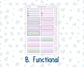 Kit 0263 - 7x9 - Vertical Priorities - Plum Paper - Weekly Kit - April - Lavender Drift