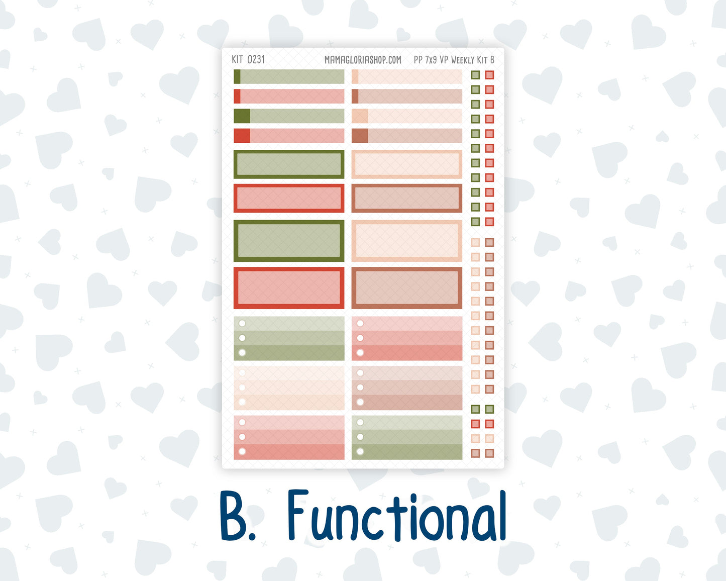 Kit 0231 - 7x9 - Vertical Priorities - Plum Paper - Weekly Kit - August - Backyard BBQ